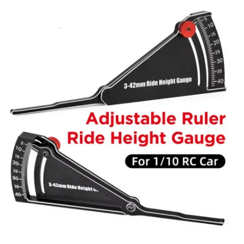 Adjustable Ruler Adjusting RC Car Height &amp Wheel Rim Camber 3-42Mm Ride Gauge