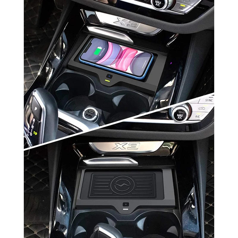 Беспроводное зарядное устройство для телефона BMW X3 2018 2019 2020 X4 центральная консоль