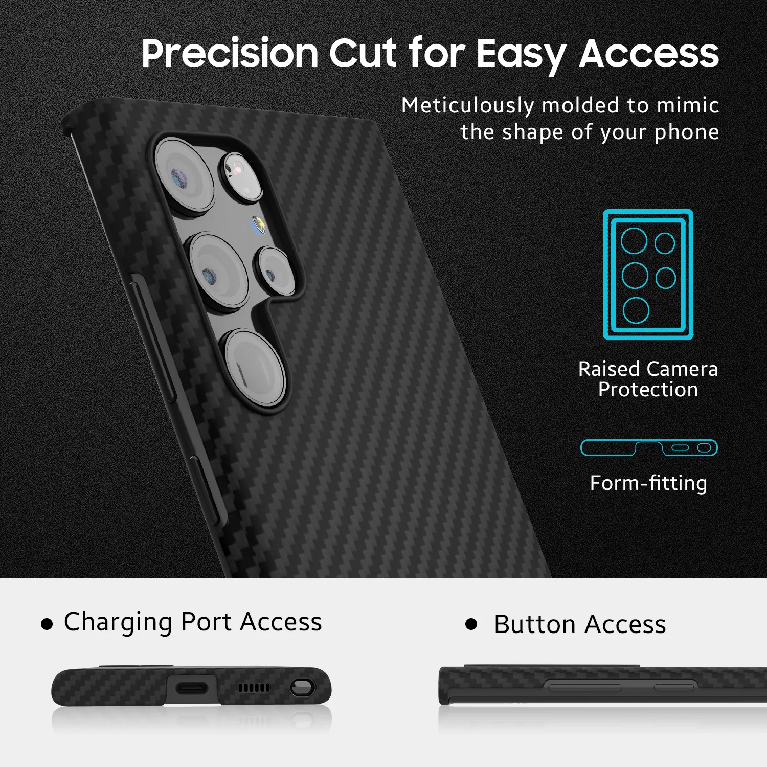 Ceny Prawdziwa Czysta Obudowa Z Włókna Węglowego Do SAMSUNG Galaxy S22 Plus Ultra Etui Kolorowe Włókno Aramidowe Ultra Cienka Obudowa Telefonu S22U