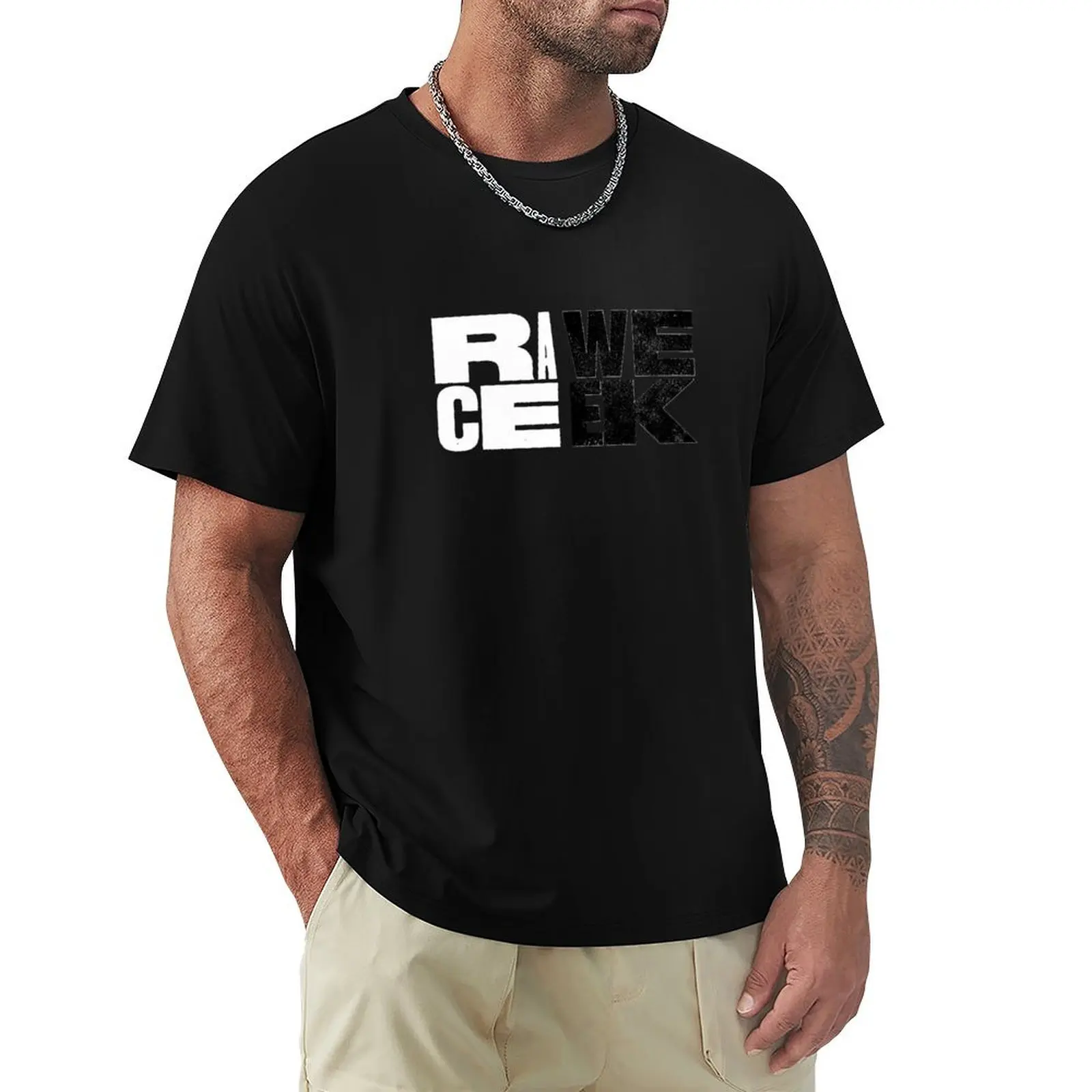 Футболка Rawe Ceek дизайнерские рубашки винтажные футболки с рисунком аниме мужские