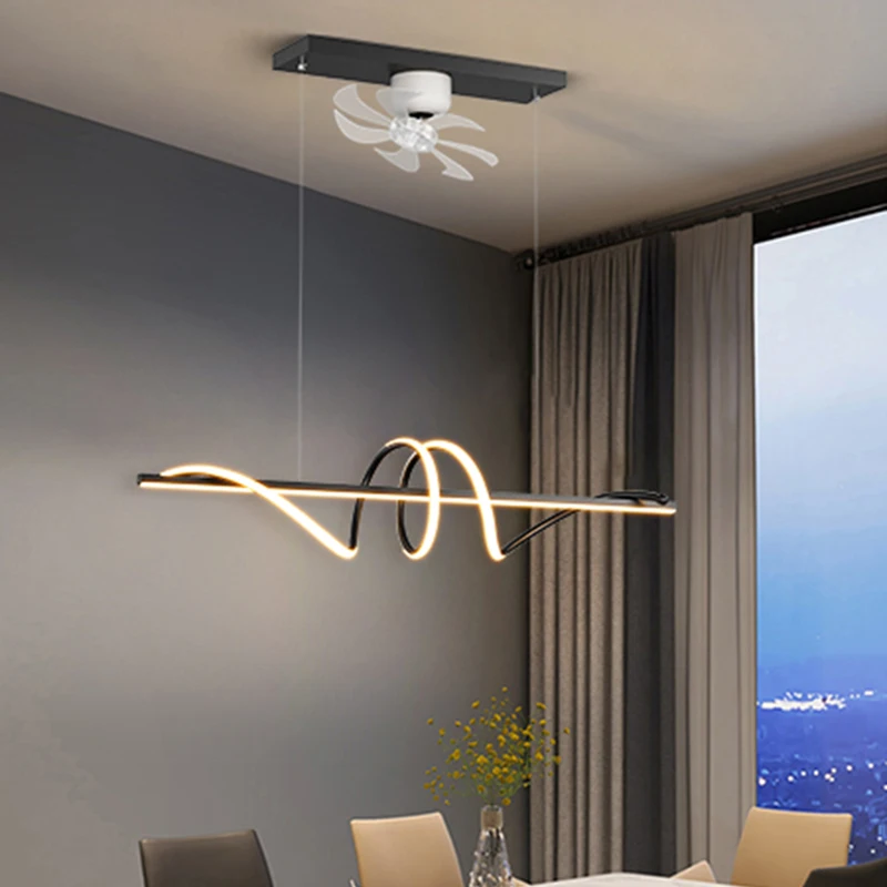 

Nordic home decor Chandeliers for dining room lustre pendant lights Ceiling fan with remote control Ceiling fans with light