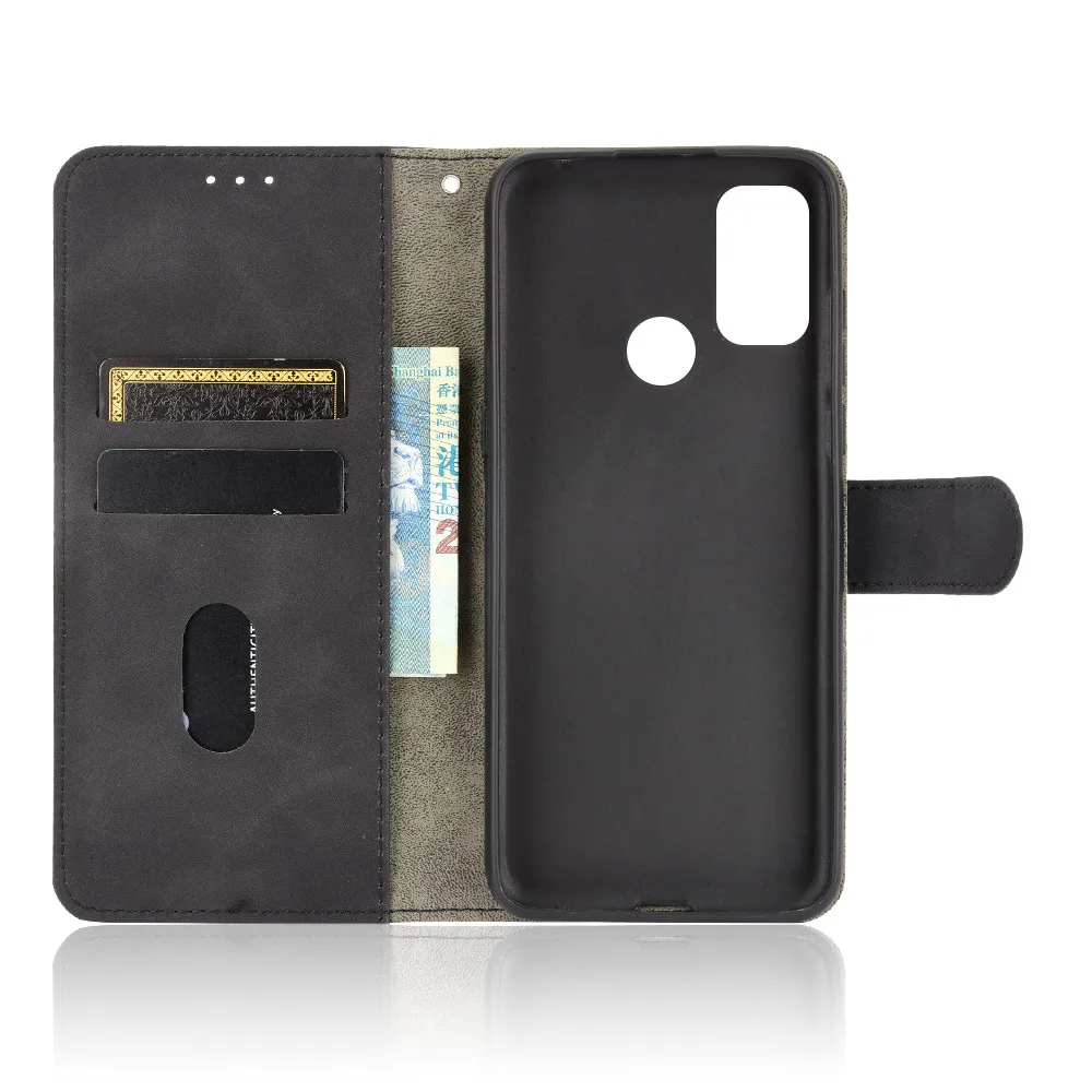 Чехол для Alcatel 1S 2021 роскошный флип-чехол из искусственной кожи с отделениями карт