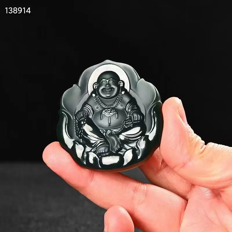 Натуральный 100% натуральный зеленый нефритовый кулон ожерелье ручная работа