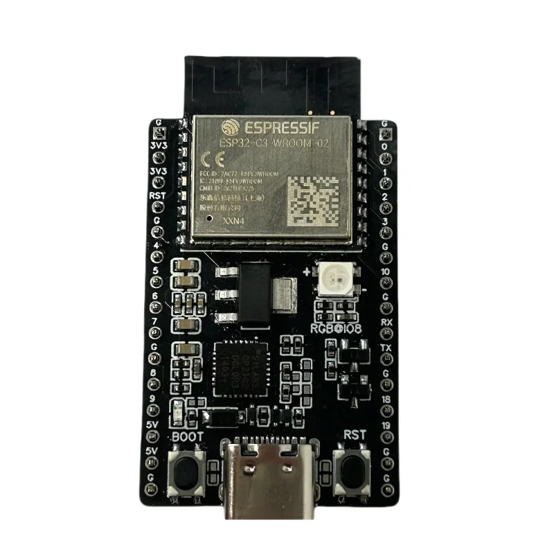 Фото Плата разработки ESP32-C3-WROOM-02 или 02U ESP32-C3-DevKitC-02U 02, беспроводной модуль WiFi Ble, используемый по Type-C №1