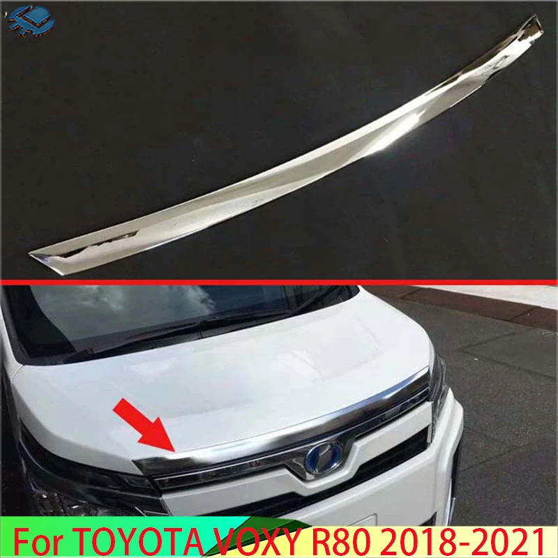 

Для TOYOTA VOXY R80 2018-2021 автомобильные аксессуары ABS хромированный передний капот, решетка, бампер, сетчатая накладка на губу 2019 2020