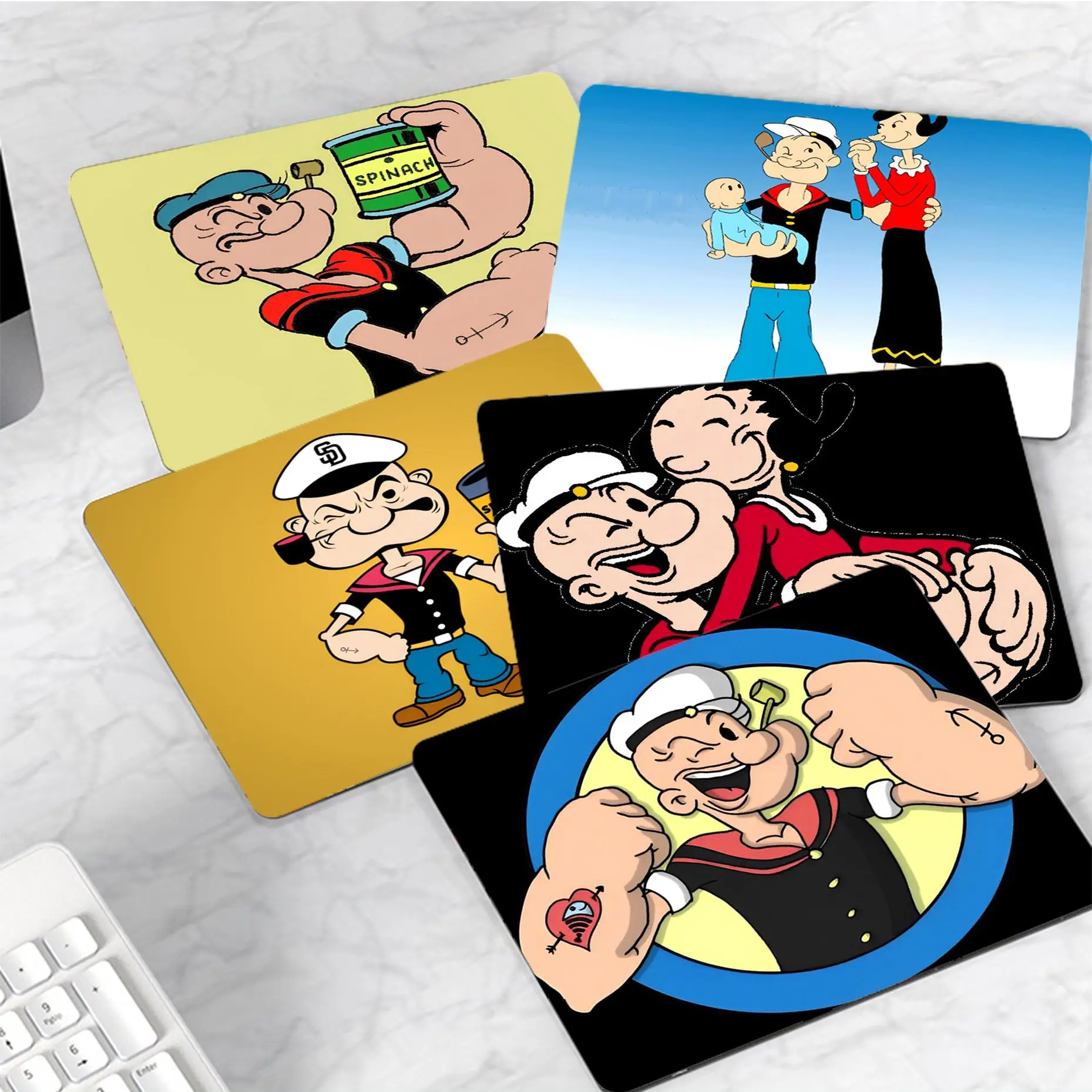 

Anime P-popeye-Sailor Mousepad Anti-Slip Gaming Mouse Pad Gamer Desk Mat Keyboard Pad Decoration Mause Pad Desk Accessories