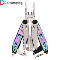 daicamping dl20 swiss army knives multifunctional pliers survival edc glass breaker tool portable multitools folding multi knife
