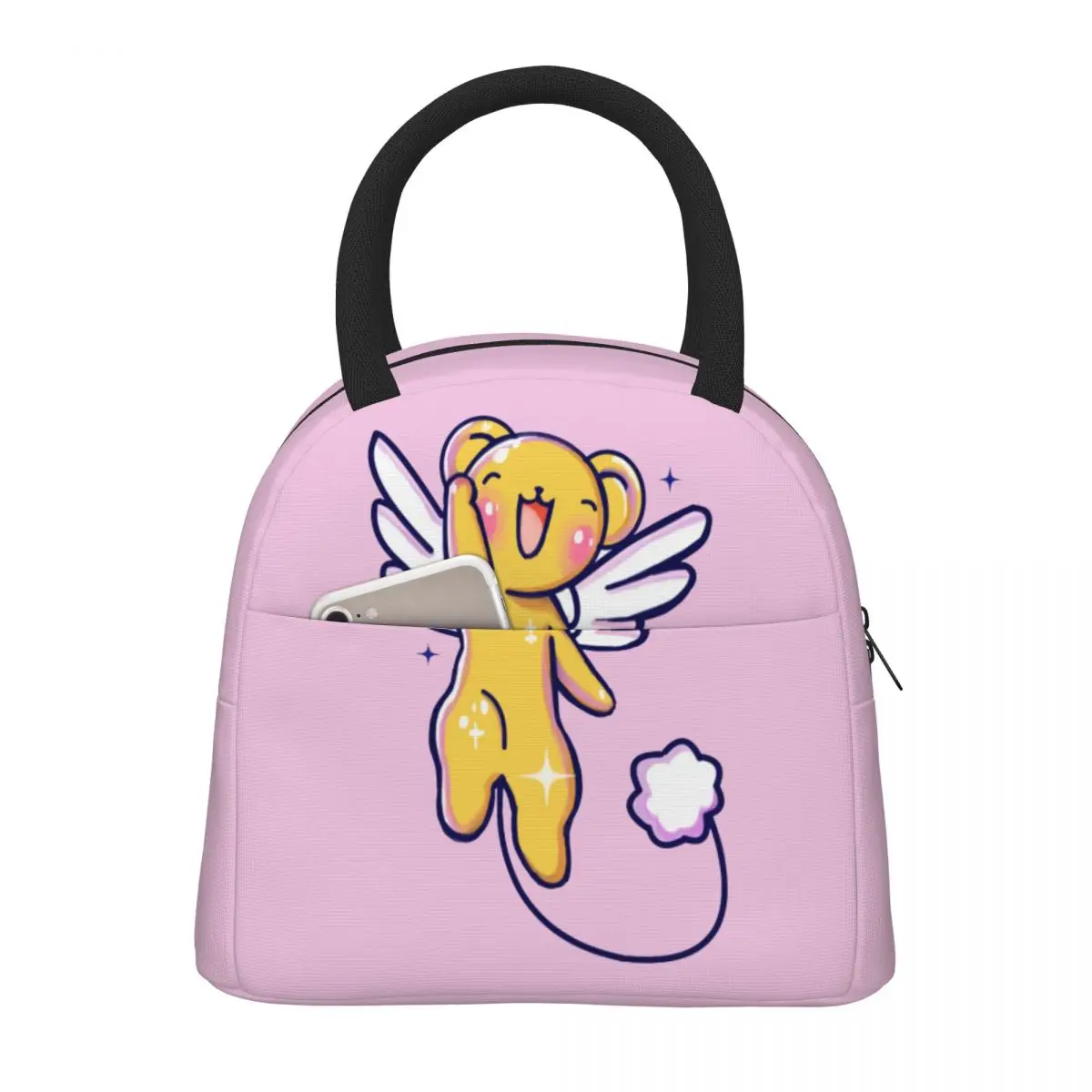 

Cardcaptor Sakura Kero Lunch Bag Waterproof Insulated Oxford Cooler Card Captor Thermal Picnic Work Tote for Women Kids