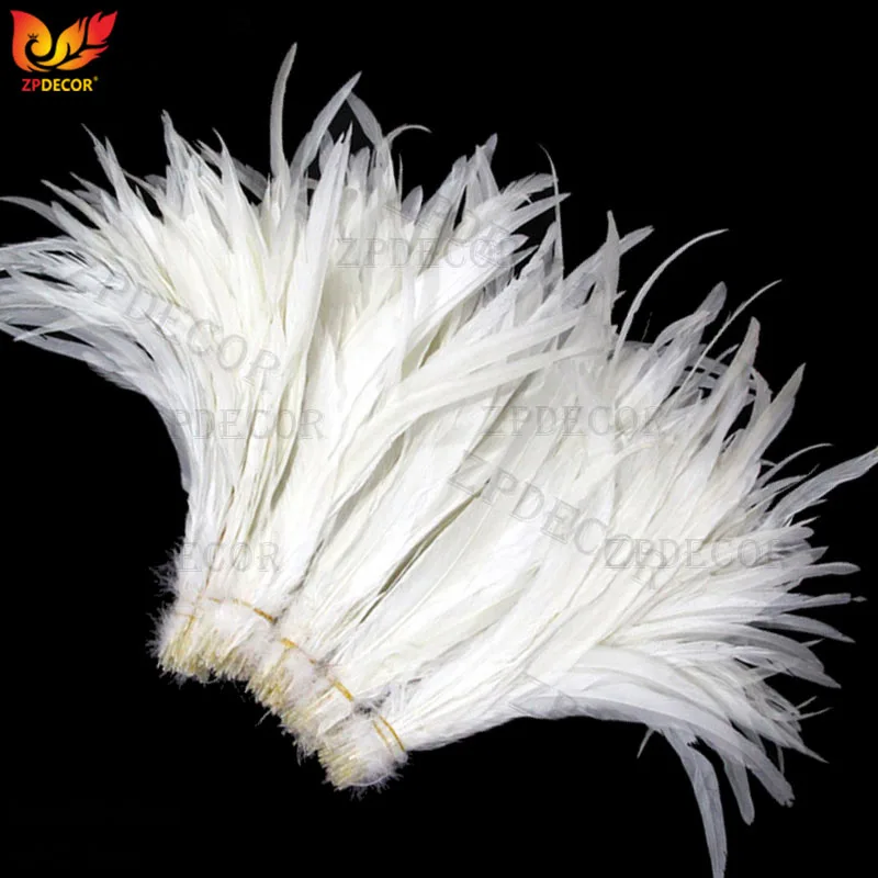 

Snow white Chicken feathers size 30-35 CM 12-14 Inch For DIY
