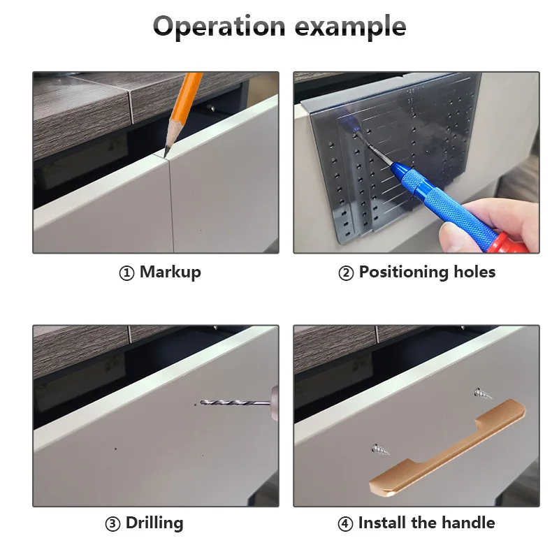 Набор шаблонов для ручки шкафа набор маркировки дверей и ящиков рукоятка