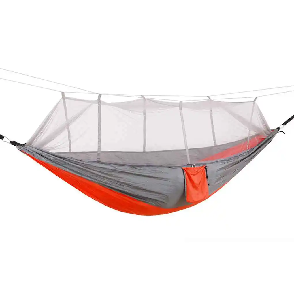 

Parachute Fabric Mosquito Net Sleeping Hammock 2 Person Anti-mosquito Bites Sleeping Bed Outdoor Camping Hunting Hammock