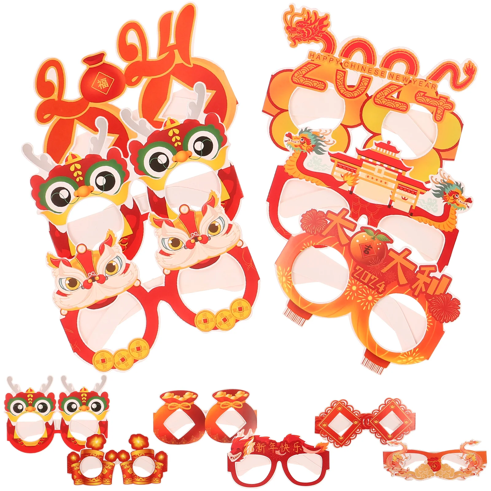 

Funny Glasses Frames Prop Cosplay Party New Year Favor Eyeglasses Photo Children