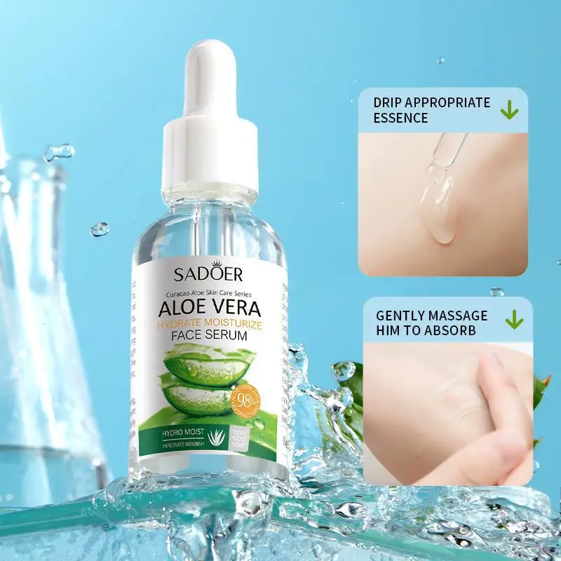 

Natural Aloe Vera Face Serum Long-Lasting Aloe VitaminE Essence Oil Control Ance Long Lasting Moisturizing Anti-Aging Face Care