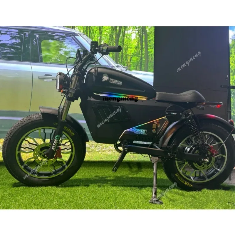 Фото Электрический велосипед Black Warrior 3000W 60V 45AH из алюминиевого сплава с NFC-подключением и функцией антивандального разблокирования №3