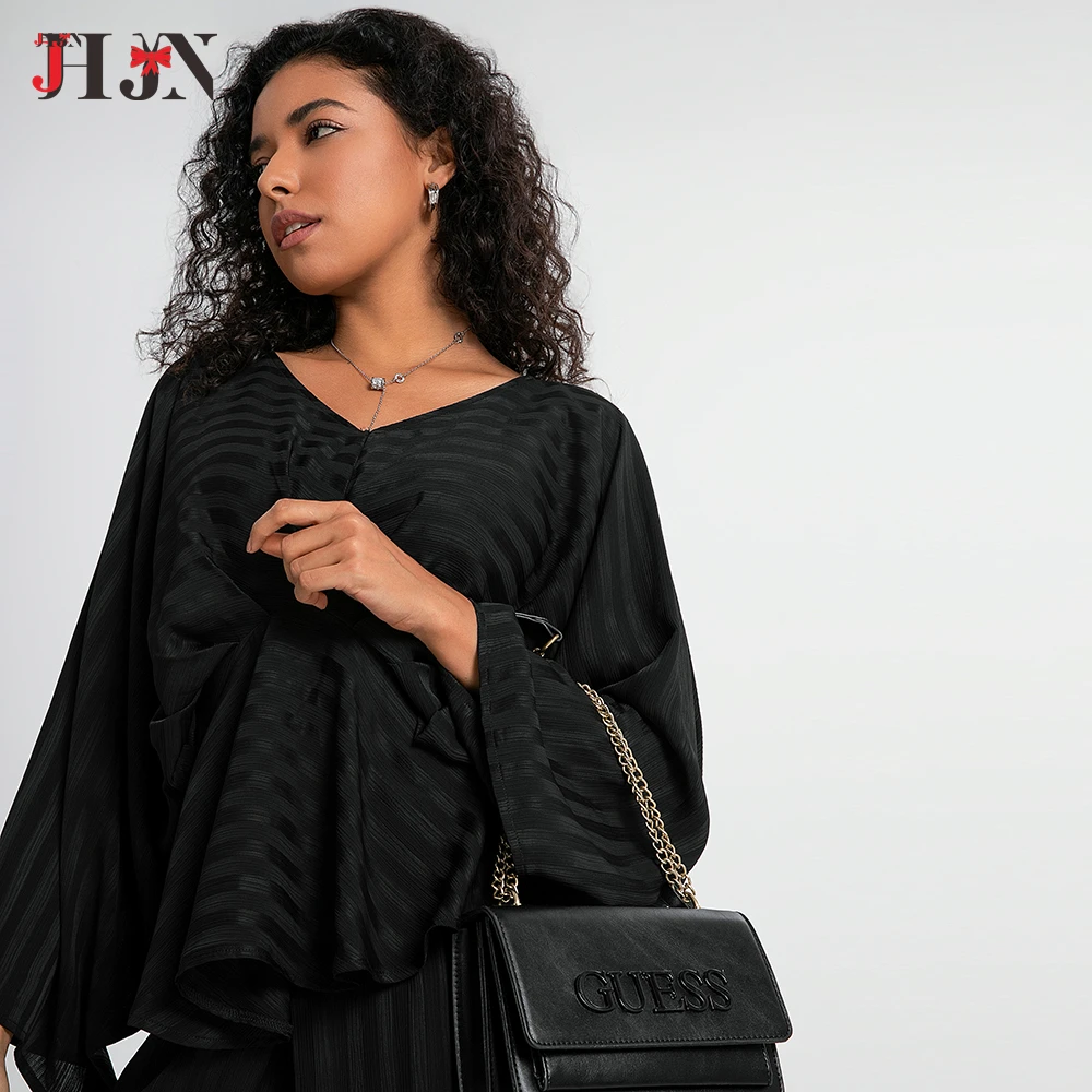 Новый стиль комплект из двух частей широкие брюки женские с рукавами летучая