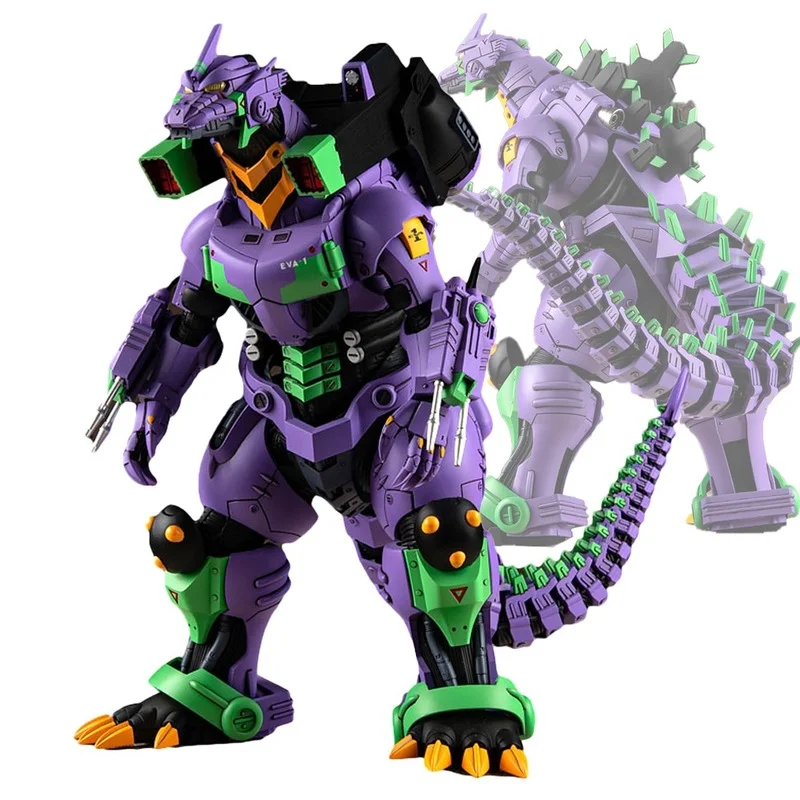 

Original AOSHIMA Mecha Godzilla EVANGELION-01S Color Scheme Three-type Machine Dragon Anime Figure Assembly Toys for Children