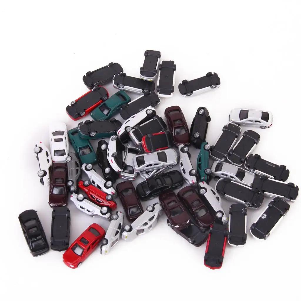 

50 Pack Model Cars for Building Landscape Diorama Accessories