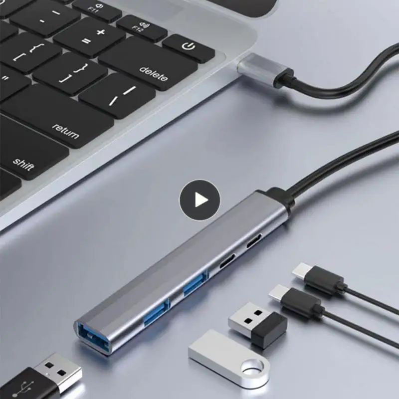 

High Speed 5 Port Multi Adapter 5gbps Usb 3.0 2.0 Pd Splitter Computer Splitter Usb 3.0 Portable 5-port Type C Hub 5 In 1