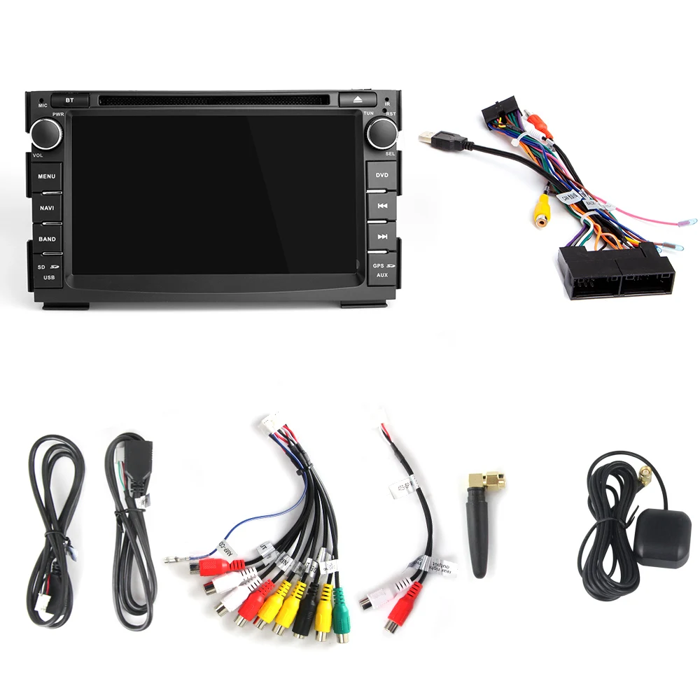 Автомобильный радиоприемник 2 Din Android 11 DVD плеер GPS Авторадио аудио для Kia Ceed 2010 2011