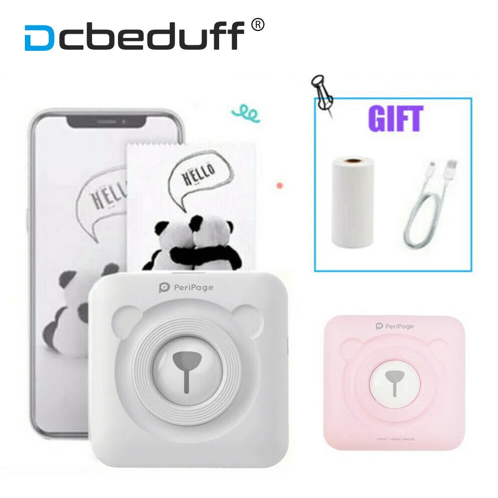 

Mini Portable Thermal Printer Paper Wireless Inkless Mini 58mm Pocket Label Notes Printer Papers For Mobile Android IOS Phone