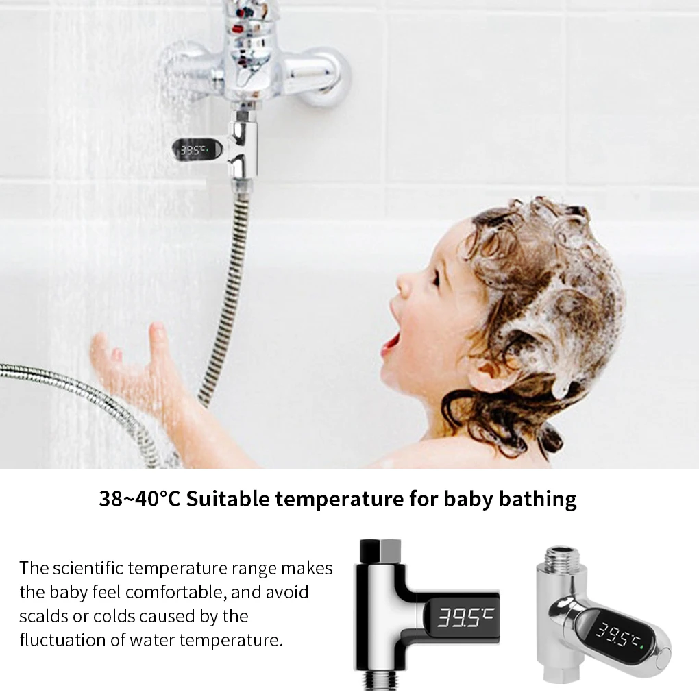 

LED Digital Display Temperature Meter Baby Care Shower Thermometer Measuring Device Bathroom Accessories Supplies