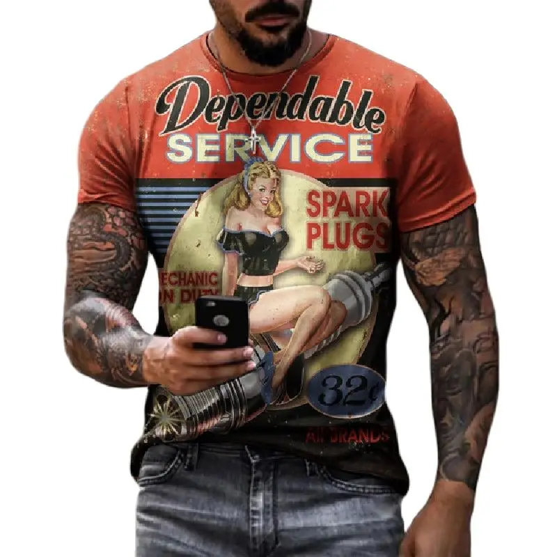 Калифорния модные винтажные мужские футболки с 3D принтом летняя одежда буквами US