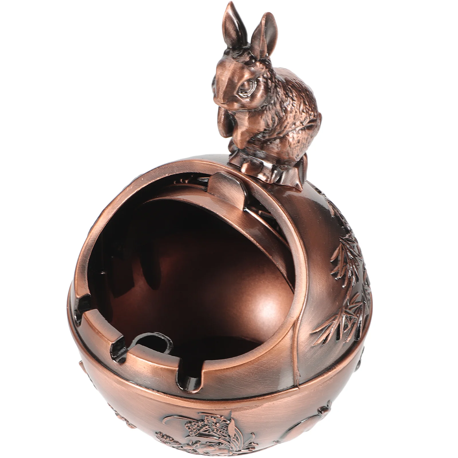 

Retro Home Decor Ashtray Windproof Lid Desktop Fancy Covered Outdoor Ashtrays Patio Office