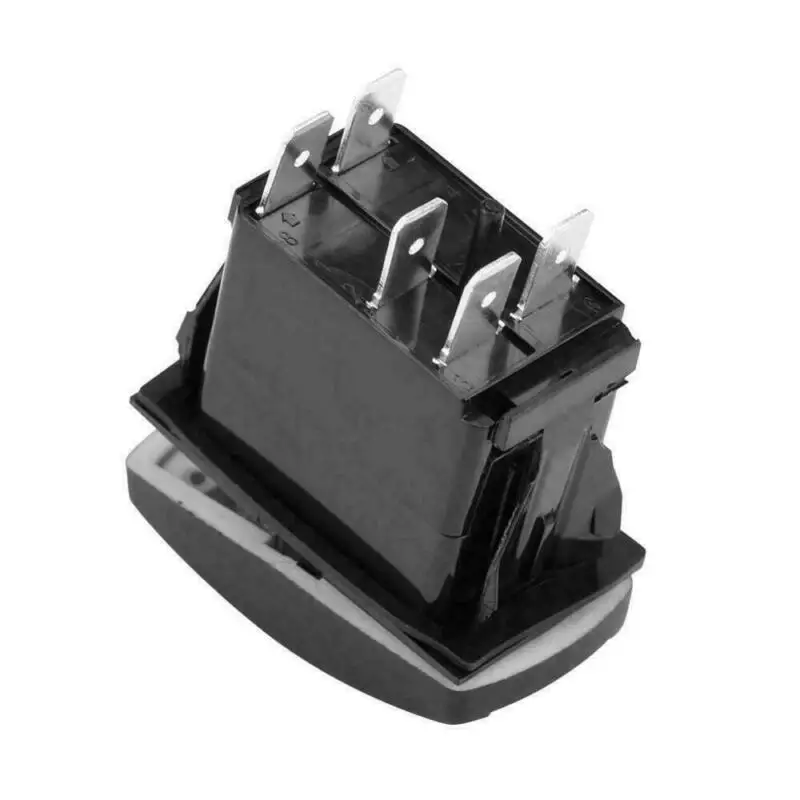 

5Pin клавишный переключатель DPDT ВКЛ-ВЫКЛ-ВКЛ. 2 светодиодный морской авто Универсальный зеленый 12В Dpdt клавишный переключатель Аксессуары для морской лодки яхты