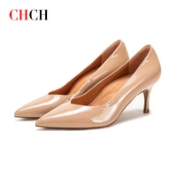 chch 6 5cm 3d three dimensional high heels balance shoes shaping correction increase leather glossy comfortable high heels