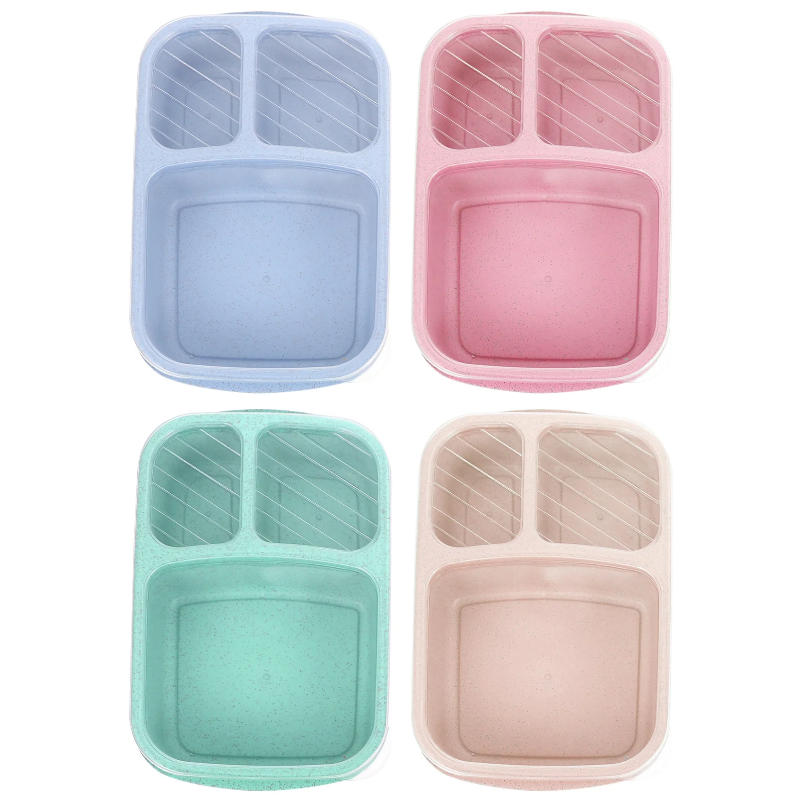 

Box Lunch Bento Containercontainers Kids Meal Boxes Portable Storage Prep School Stackable Divided Japanese Office Case Student