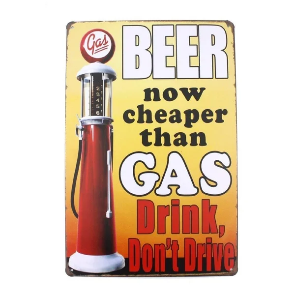 

Металлическая стена петь пиво сейчас дешевле, чем бензиновая бомба плакат жестяной знак Бар Паб заправочная станция настенное украшение