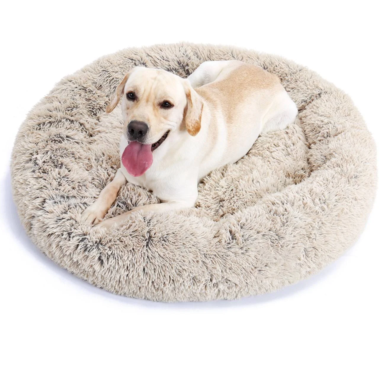 Pet Dog Bed Plush Cat Mat Beds for Large Labrador House Round Cushion Soft Samll Product Accessories |