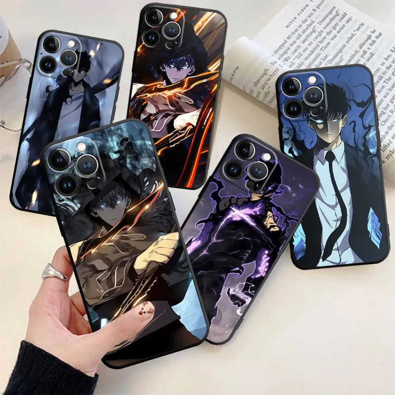 

Soft Silicone Cover Phone Case For iPhone 14 13 12 11 Pro Max 6 6S 7 8 Plus X XS XR 12 13 Mini Shell Comics Solo Leveling
