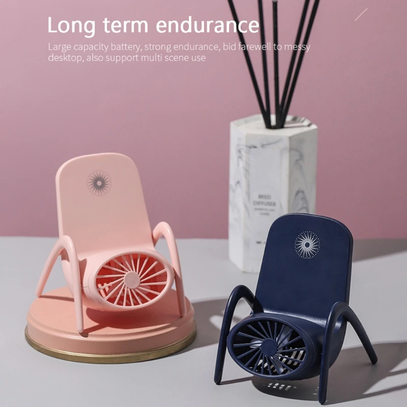 

New Upgrade USB Desk Fan Rechargeable Battery Operated Classroom Dormitory Small Fan