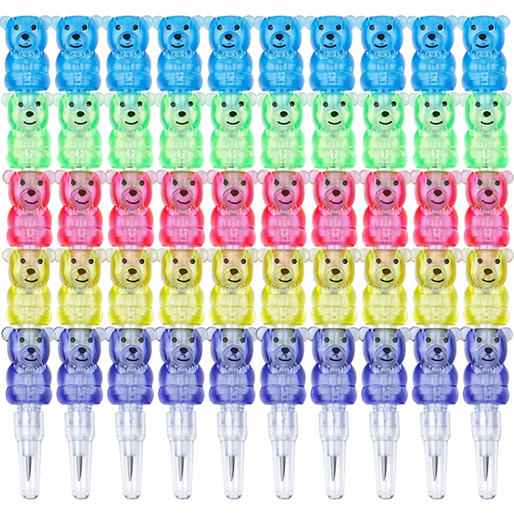 

10 Pcs Knotty Cartoon Bear Office Christmas Gifts Fun Pencils Kids Lead Lovely Pens For writing