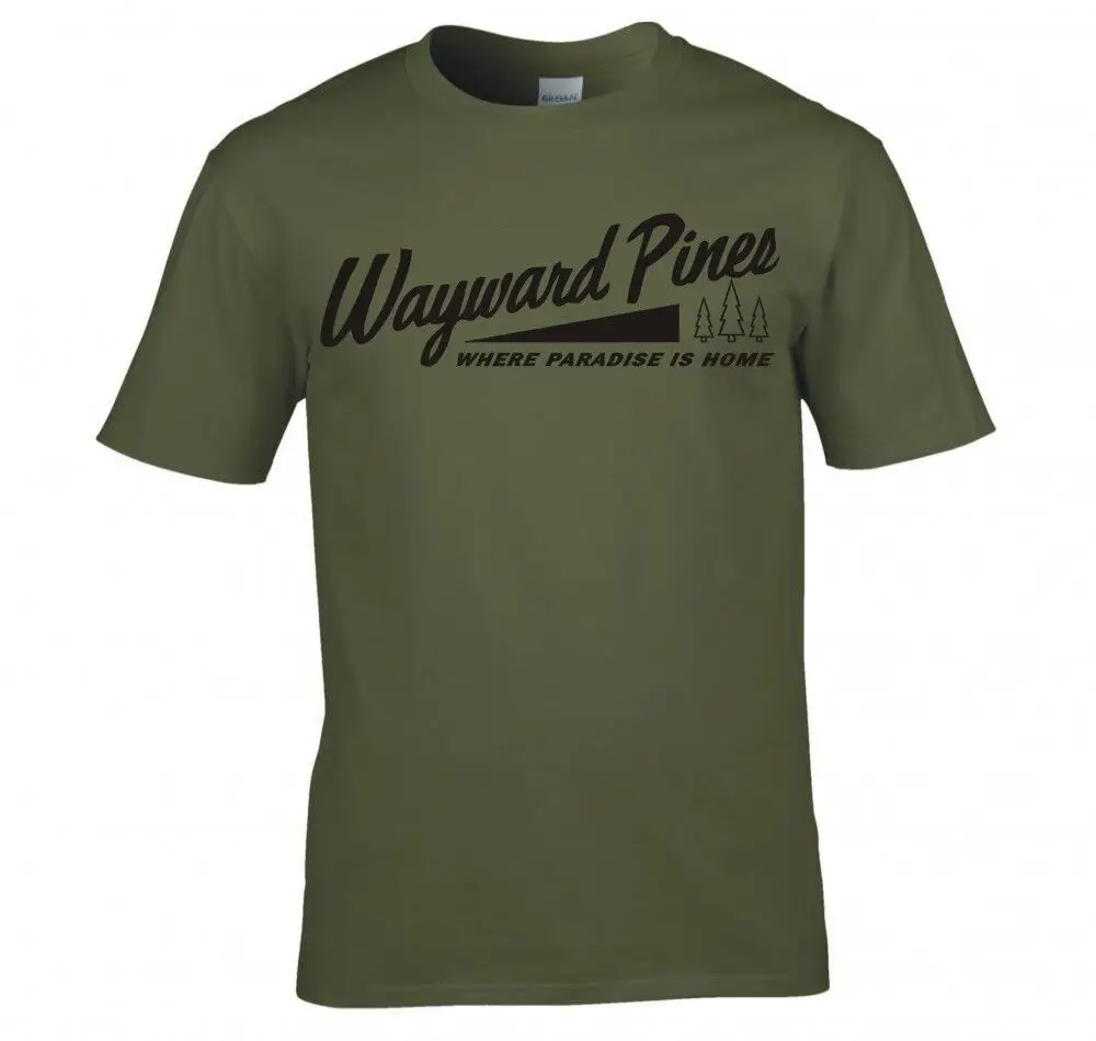Wayward Pines футболка с надписью приветствия Новинка