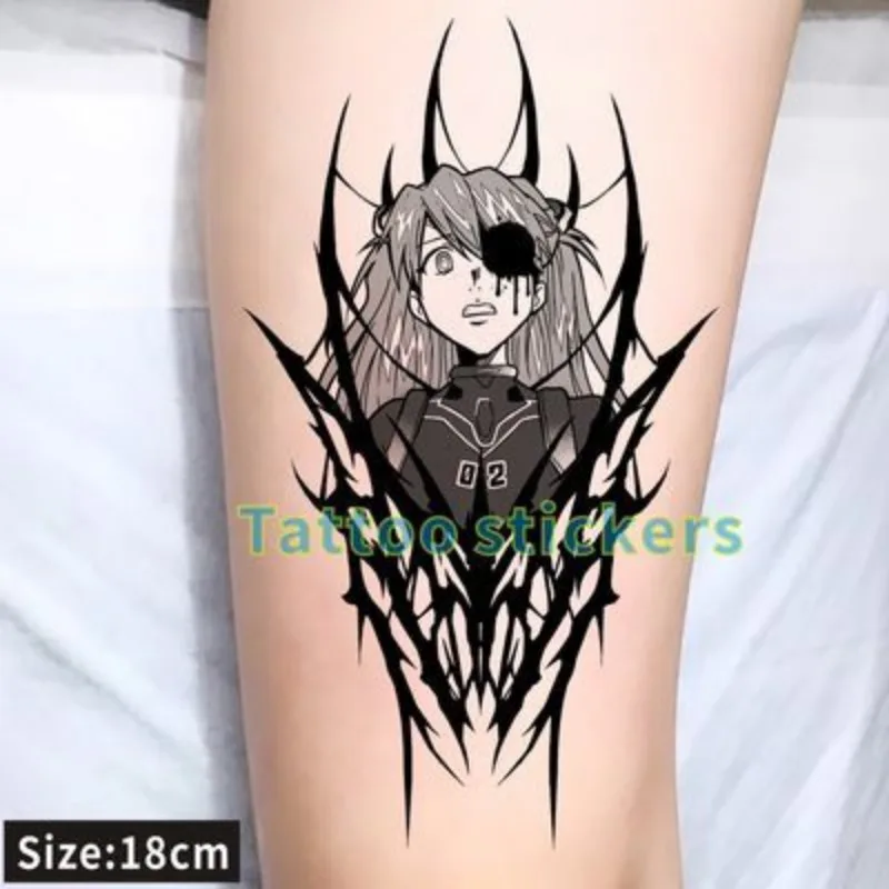 Мультяшный аниме неоновый бытие Евангелион планшетофон Ayanami Рэй Татуировка