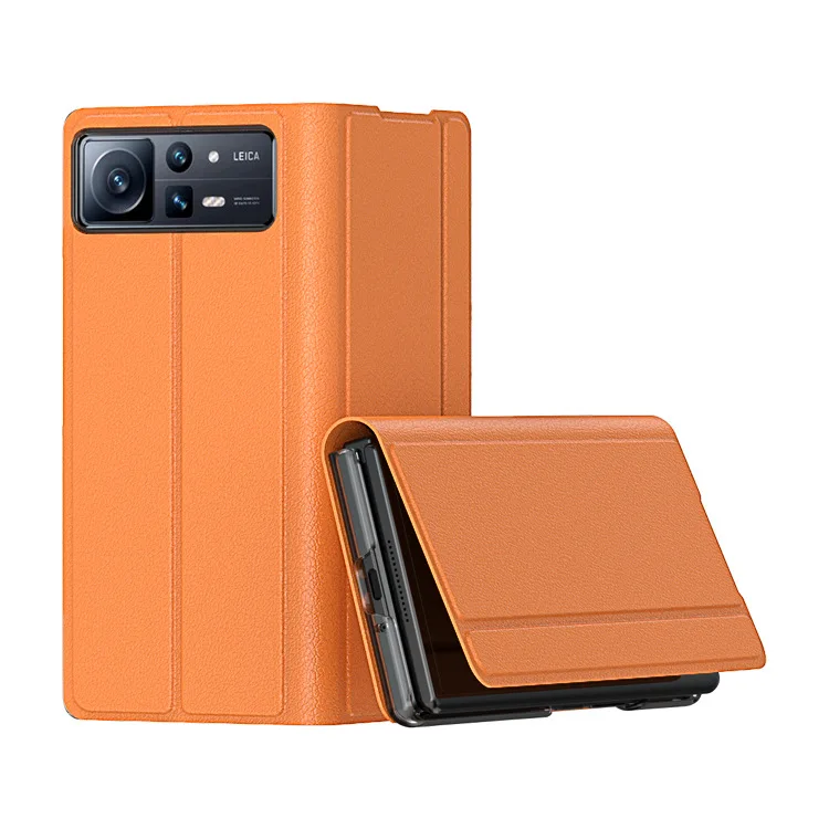 Ultra-thin Stand Sleep Screen Hibernate Case for Xiaomi MIX Fold2 New Fashion Fold Leather Cover Anti-knock Cases for MIX Fold 2