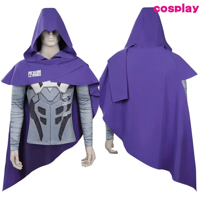 Valorant Omen костюмы для косплея плащ вязаная рубашка наряды Хэллоуин карнавальный