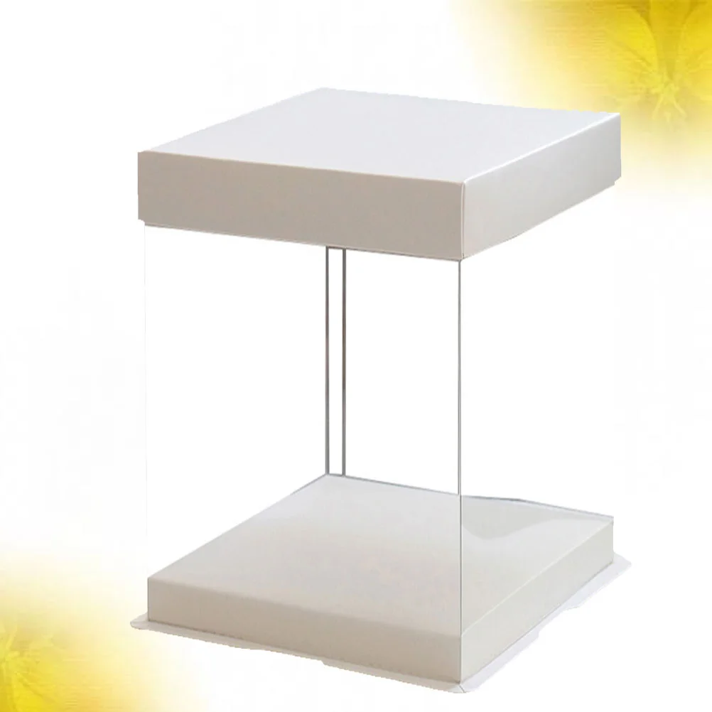 8/10/12 дюймов прозрачная коробка для торта на день рождения пластиковый