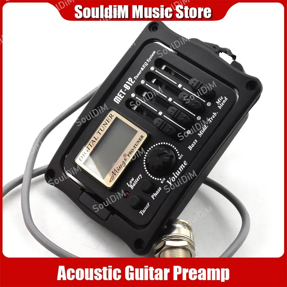 Аксессуары для акустической гитары 4-полосный пьезозахват с микрофоном