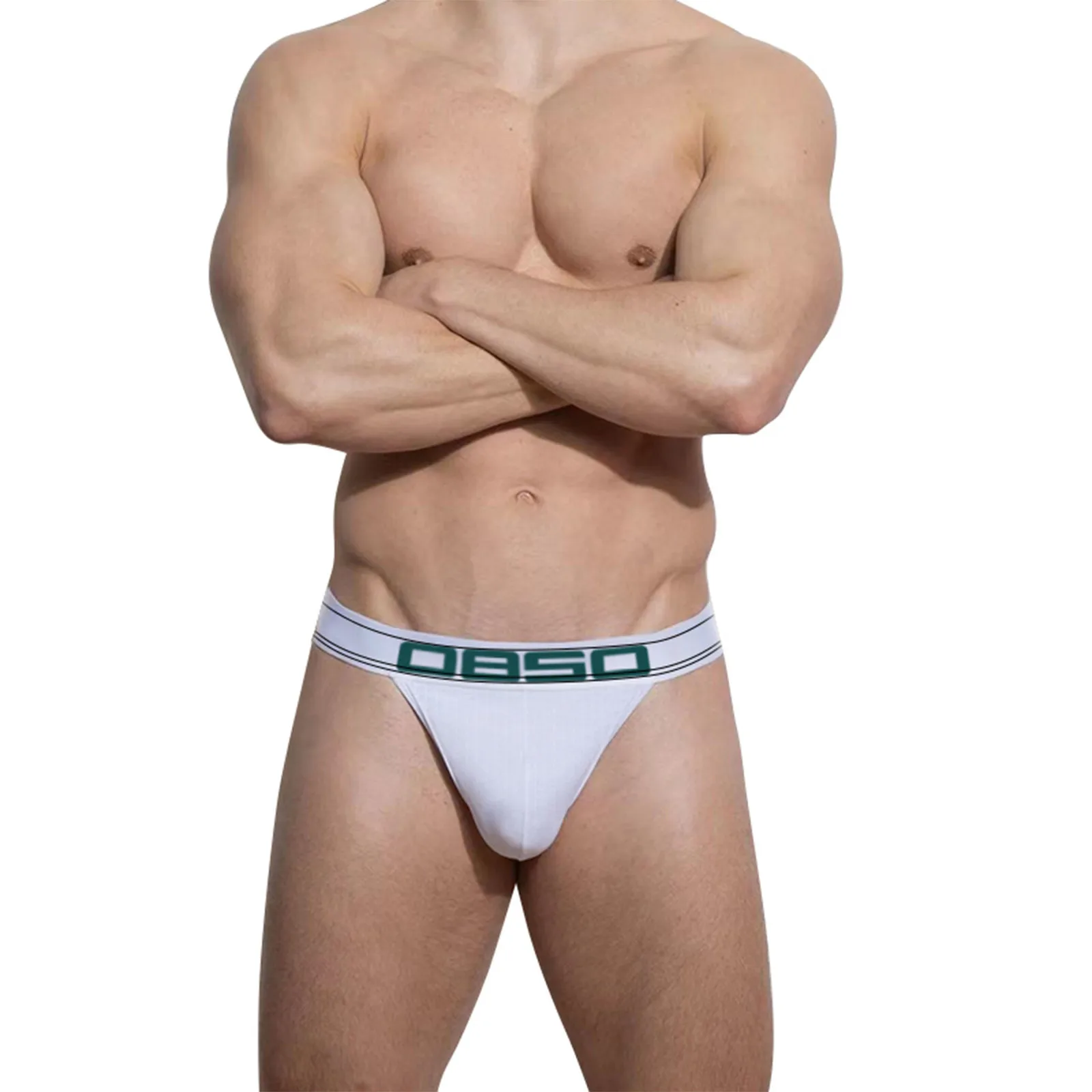 

Male's Sexy Low Waist Thongs Solid Color Jockstrap Low Waist G-String Breathable Tangas Quick Dry Men's Panties Loose Cueca