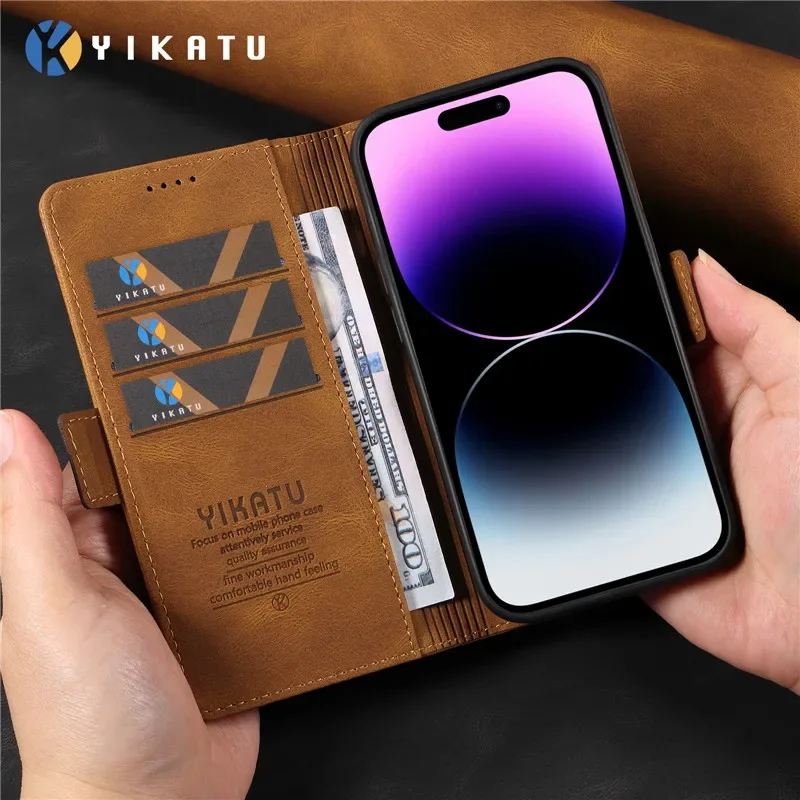 Кожаный чехол-бумажник для Motorola Moto G14 4G G54 G84 5G G32 MotoG14 G 14 84 магнитные чехлы