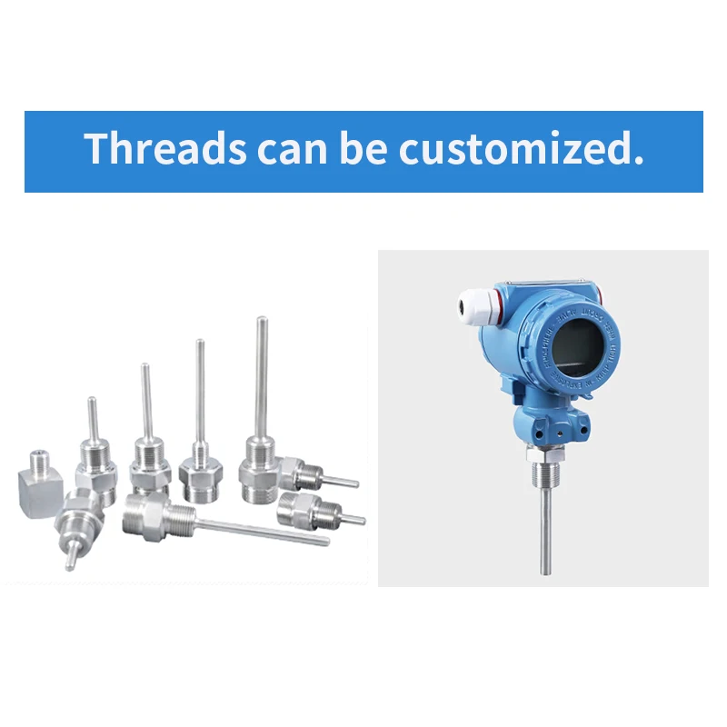 Взрывозащищенный температурный передатчик PT100 250c с ЖК цифровым дисплеем 4-20 мА