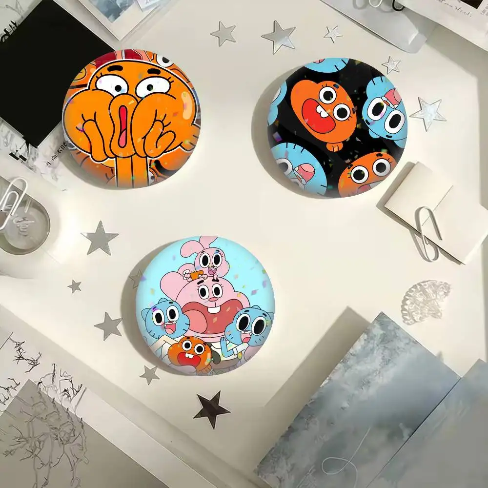Фото Броши и значки TAWOG Gumball Watterson 25 мм, 32 мм, 44 мм, 58 мм, 75 мм для аксессуаров и подарков №1