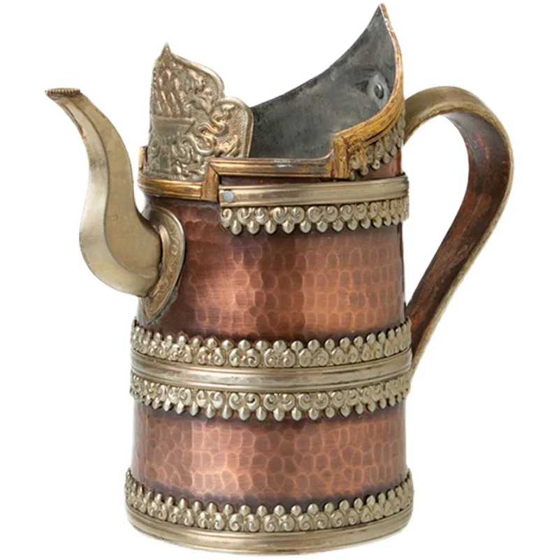 

Tibetan Copper Kettle Barley Pot Nepal Copper Butter Teapot Jing Water Pot Tea Set Home Craft Decoration Ornaments