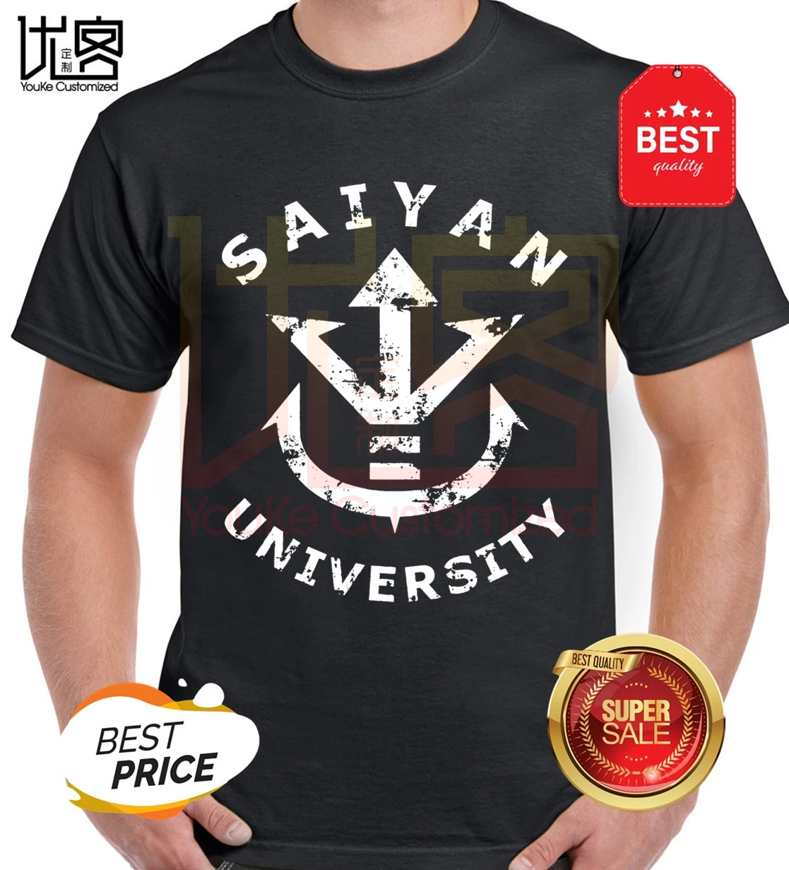 

Saiyan University T-Shirt Corp T-Shirt men's women's 100% cotton short sleeves tops tee printed Crewneck casual t-shirt