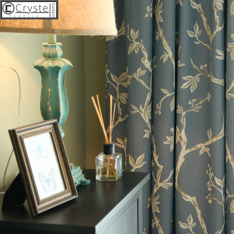 

Stylish Simplicity Thick Chenille Curtains European-style Bedroom Living Room Windows and Blackout Curtains