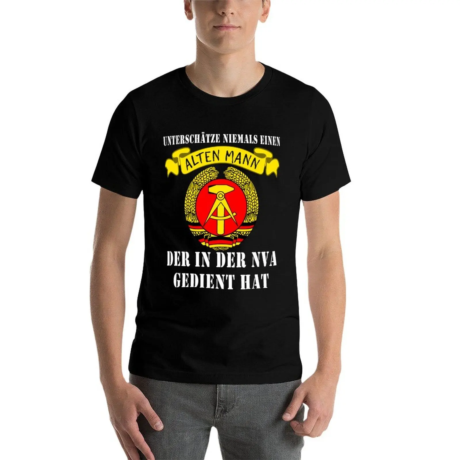 Фото Подарочная футболка с надписью NVA soldier Ossi GDR, мягкая повседневная хлопковая футболка с короткими рукавами №4