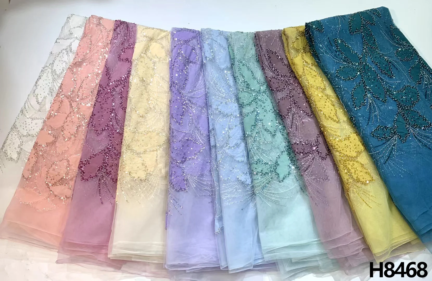 2023 Высококачественная африканская сетчатая кружевная ткань нигерийский тюль